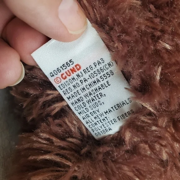 Vtg GUND plush Dark brown cuddle Bear - Picture 9 of 9